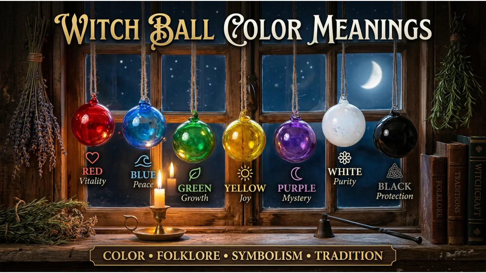 Witch Ball Color Meanings