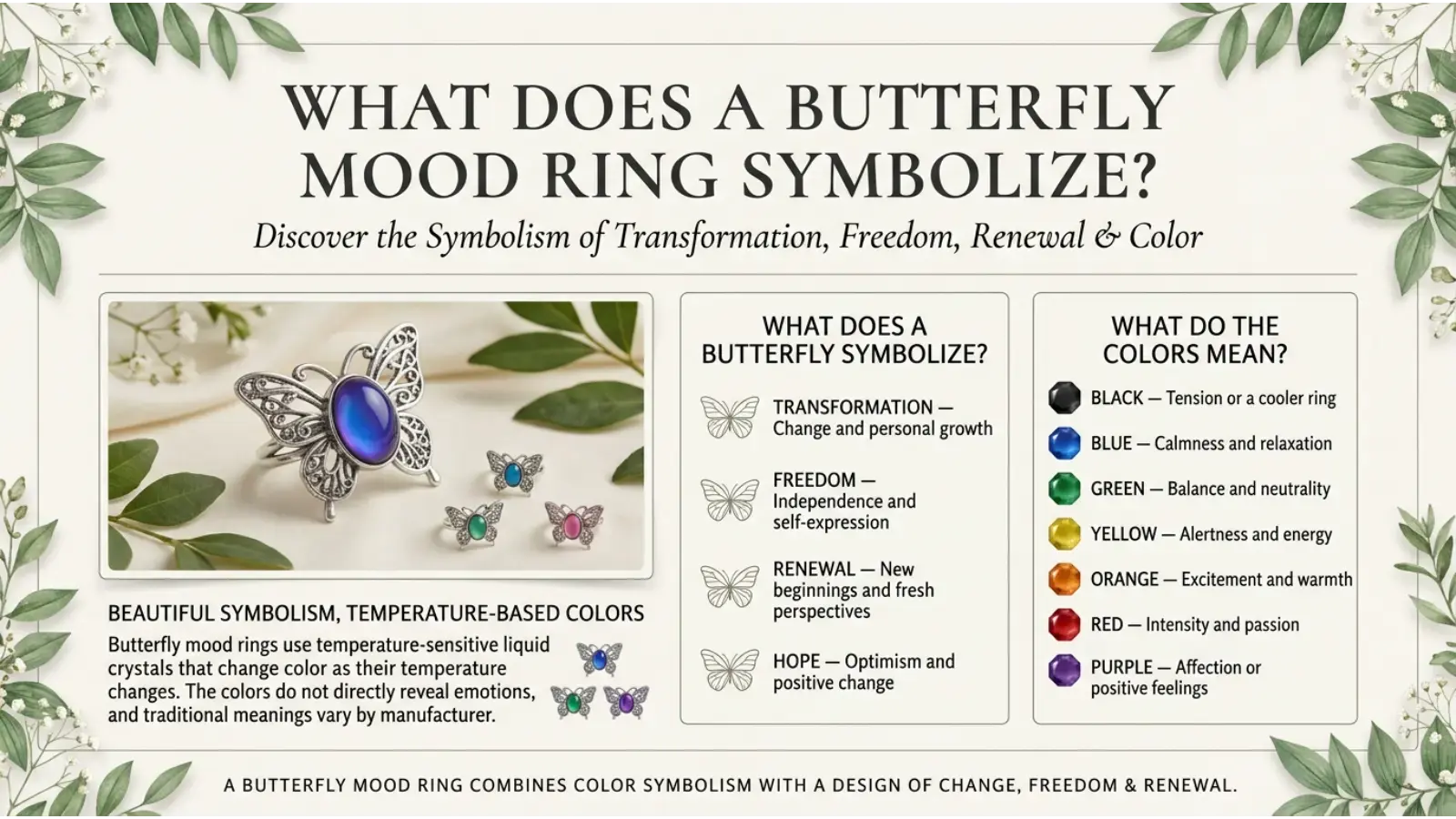 Spiritual Meaning of Flower Mood Rings