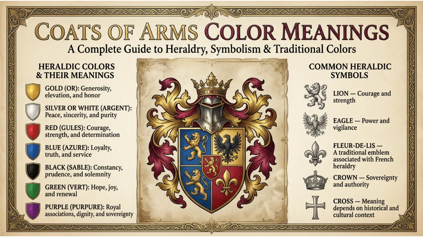 Coats of Arms Color Meanings