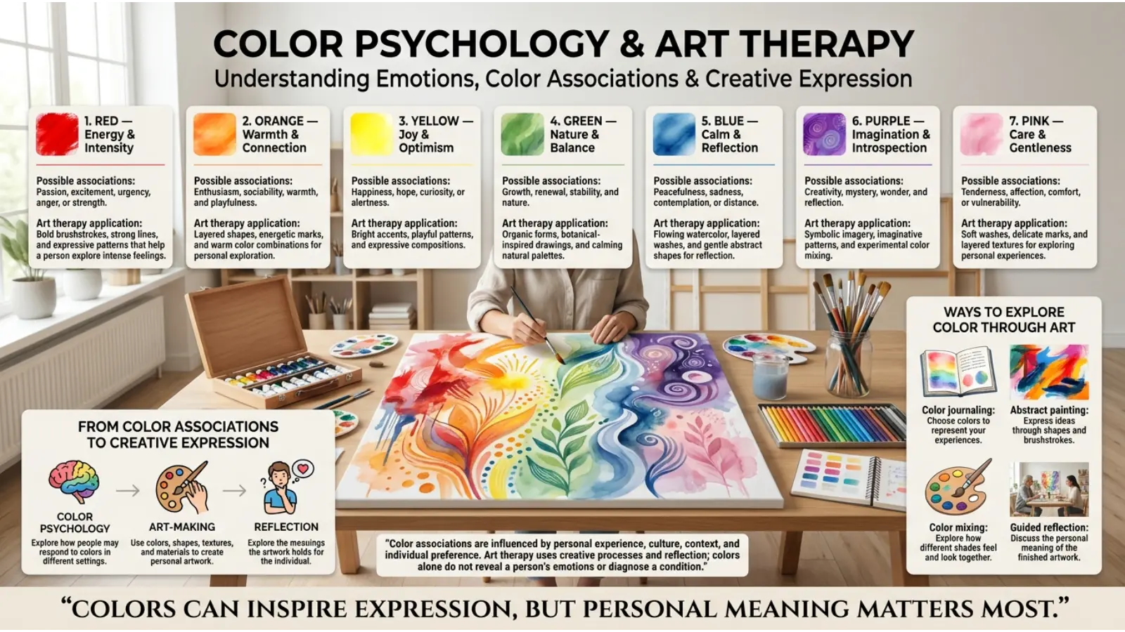 Color Psychology Relates to Art Therapy