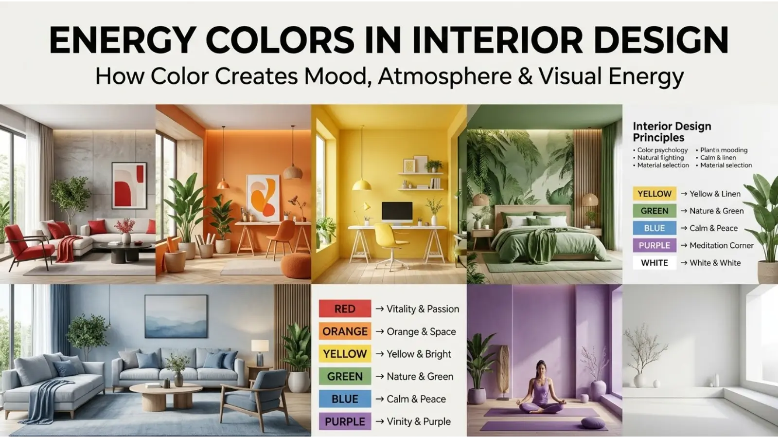 Energy Colors in Interior Design