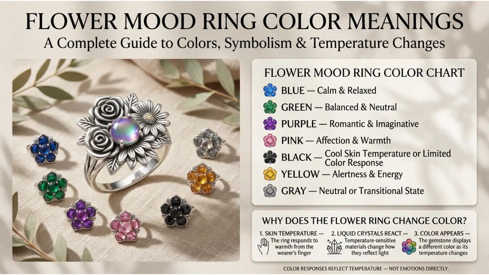 Flower Mood Ring Color Meanings