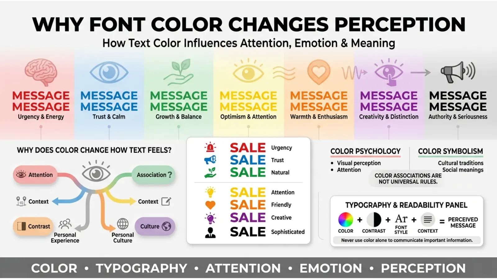 Why Font Color Changes Perception