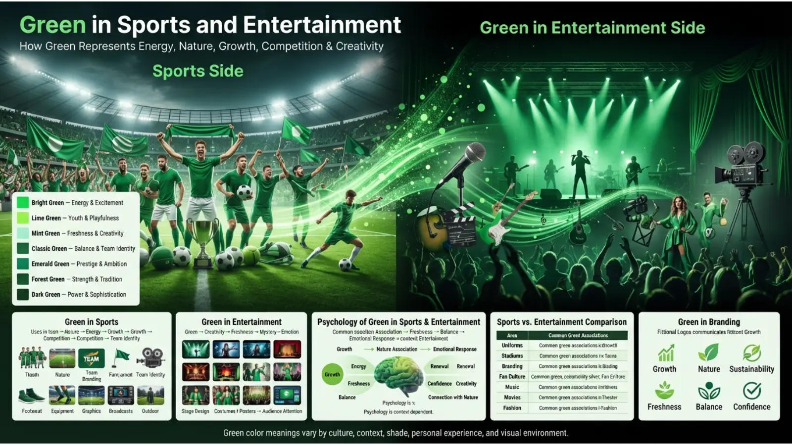 Green in Sports and Entertainment