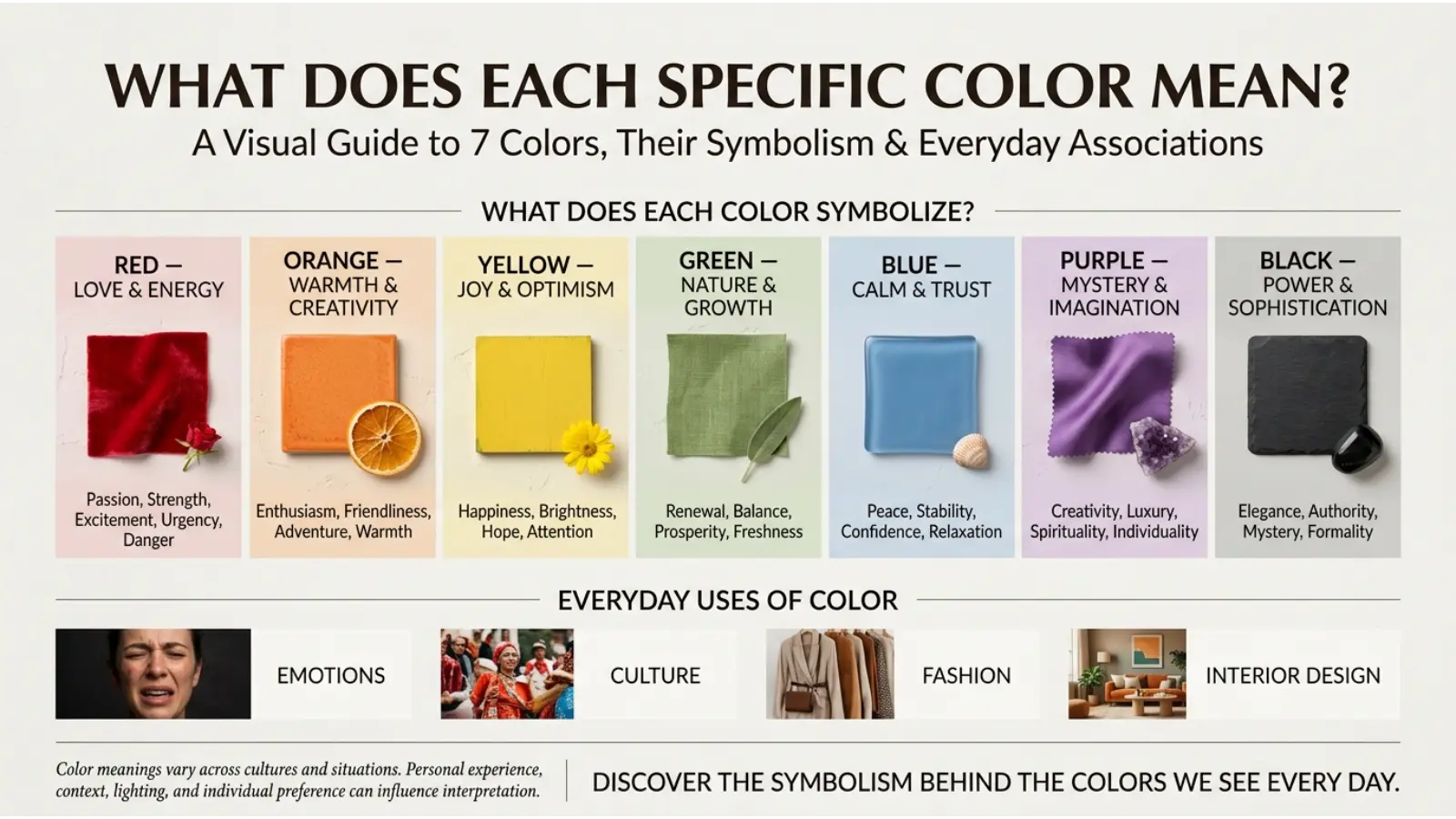What Does Each Specific Color Mean?