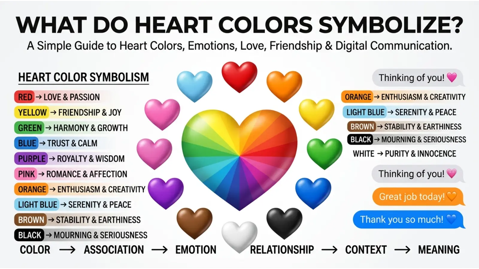 What Do Heart Colors Symbolize?