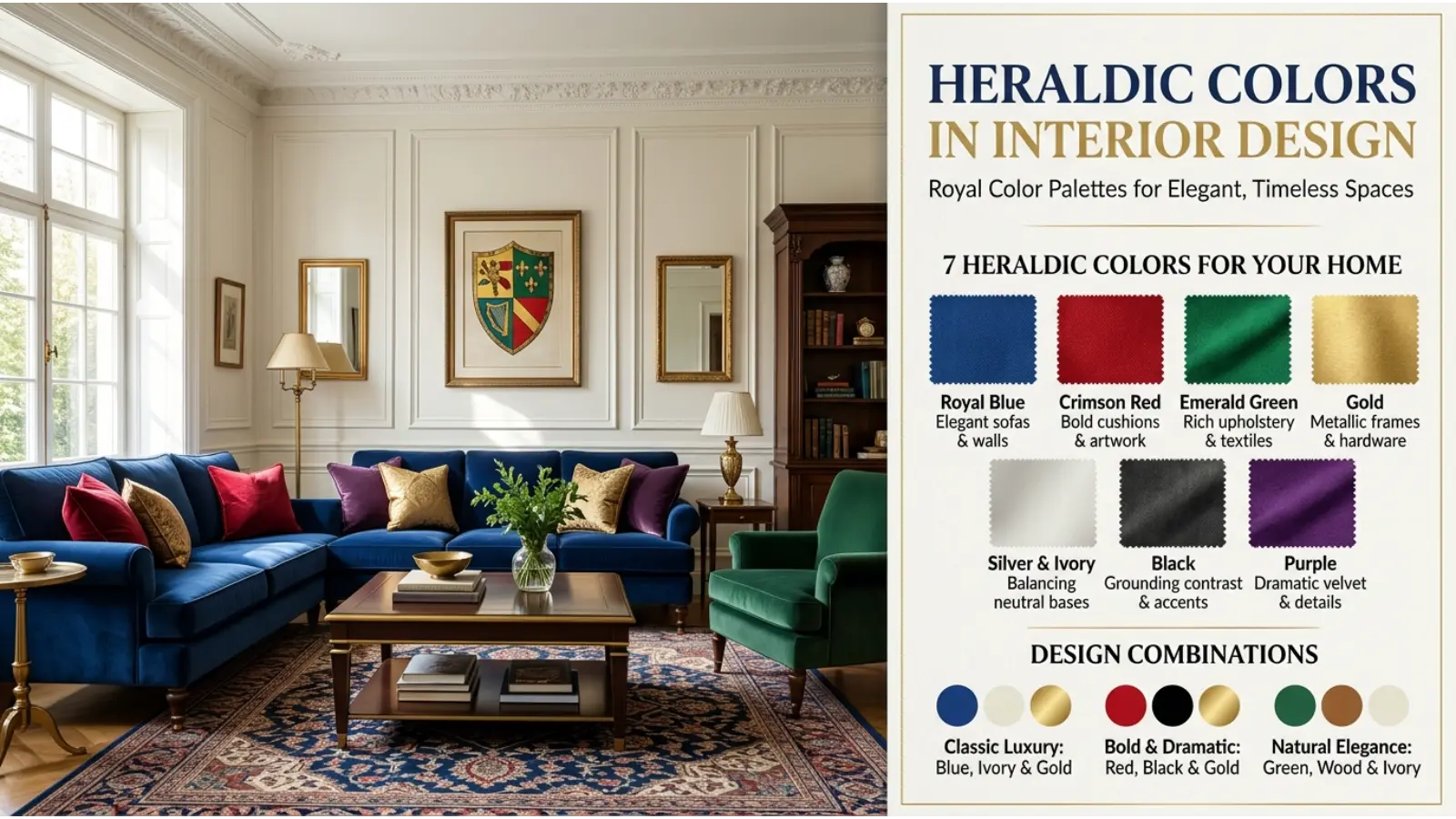 Heraldic Colors in Interior Design