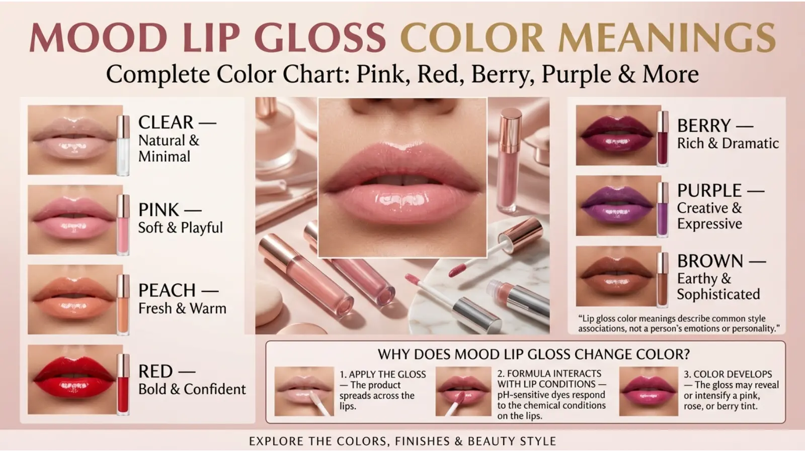 Mood Lip Gloss Color Meanings