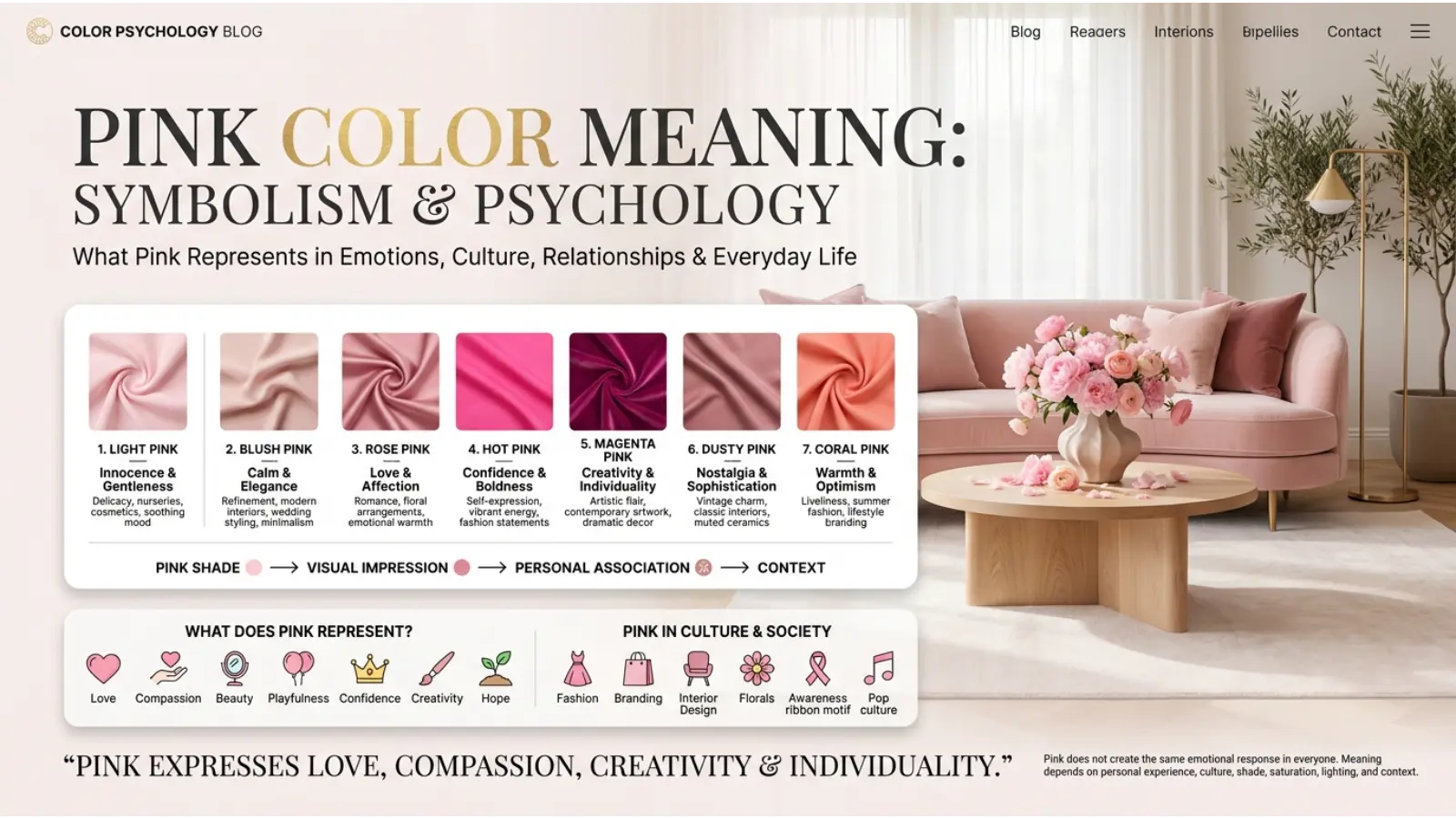 Pink Color Meaning