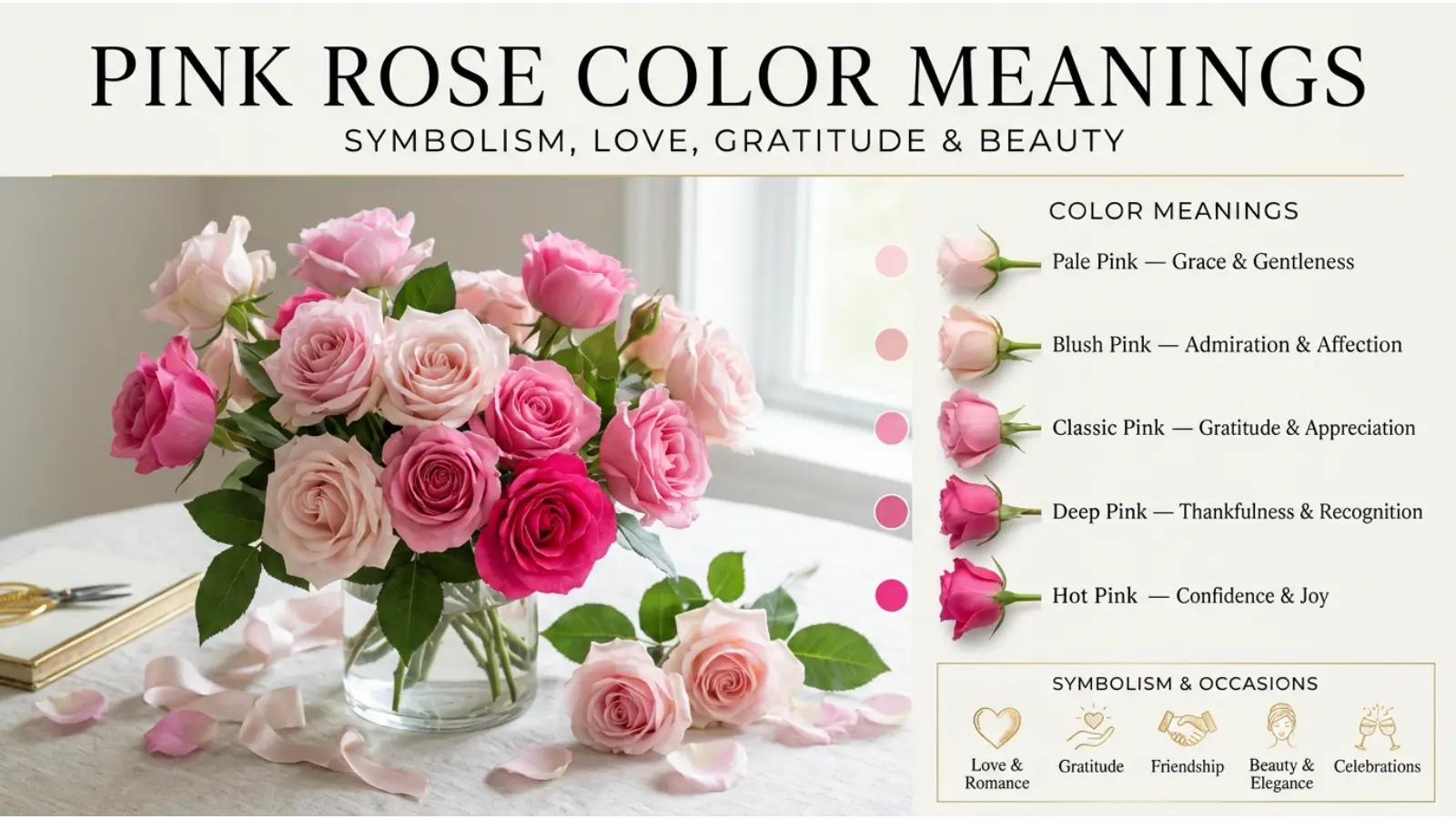 Pink Rose Color Meanings