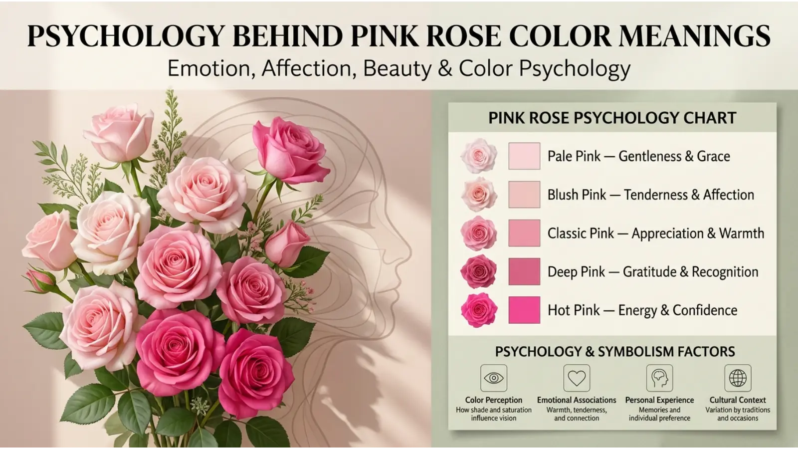 Psychology Behind Pink Rose Color Meanings