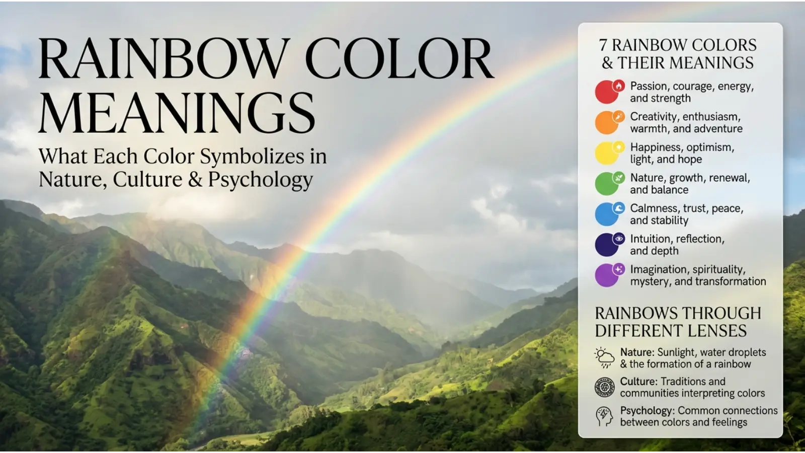 Rainbow Color Meanings