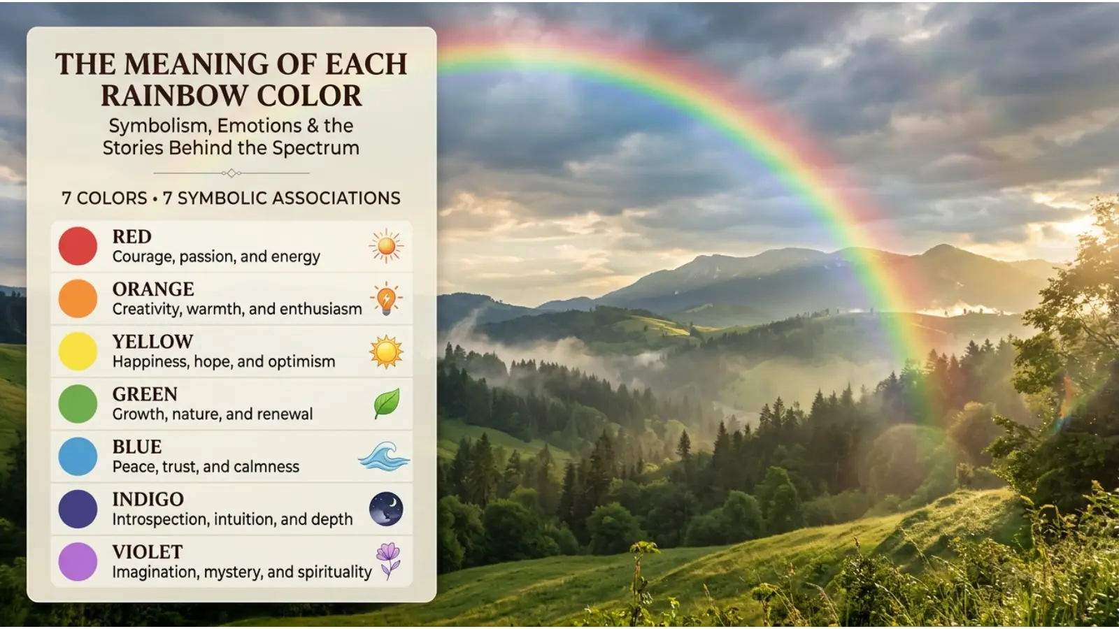 The Meaning of Each Rainbow Color