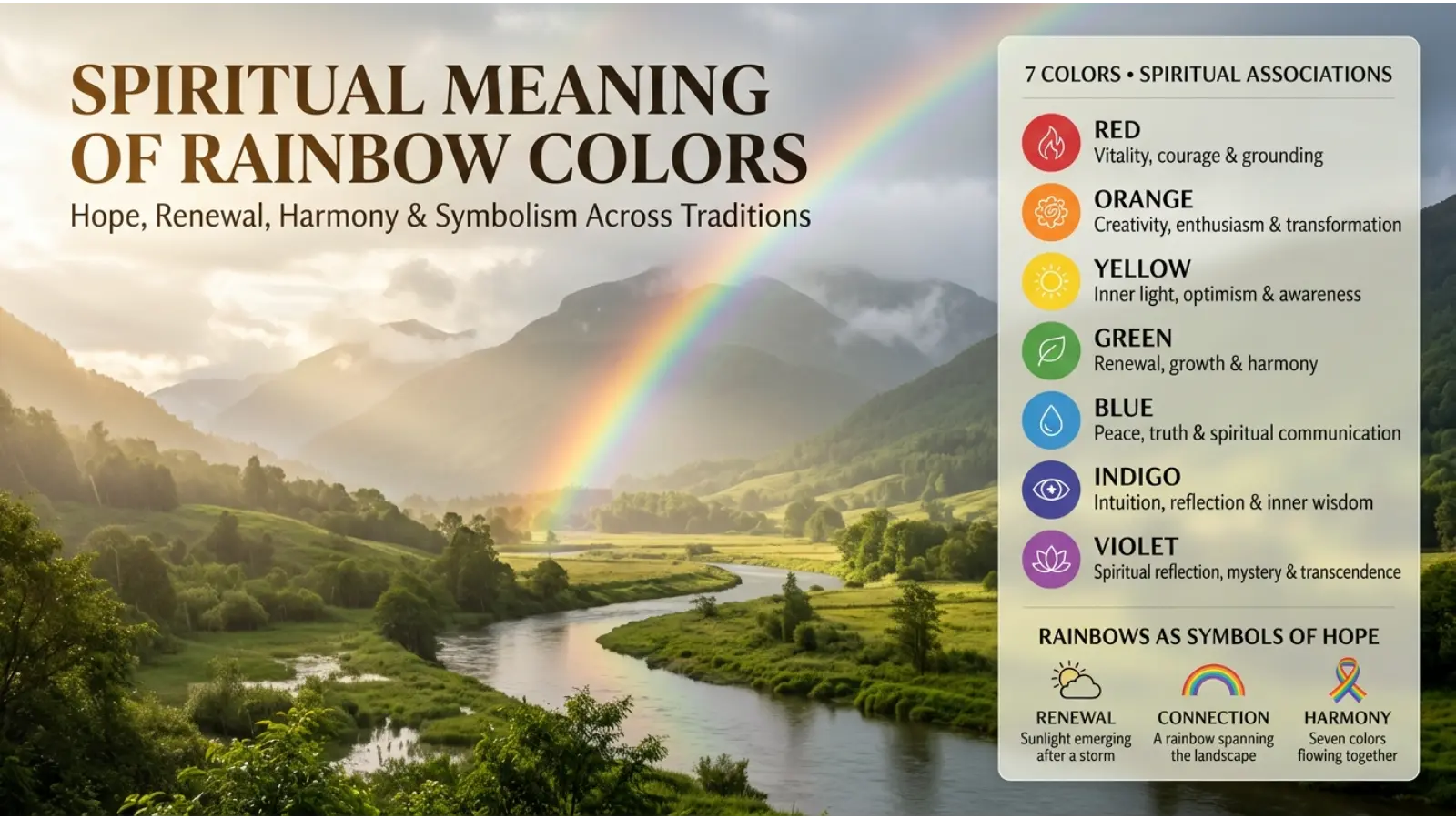 Spiritual Meaning of Rainbow Colors