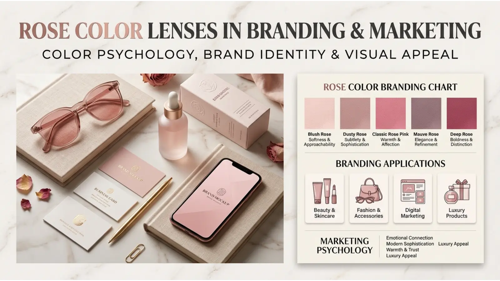 Rose Color Lenses in Branding and Marketing