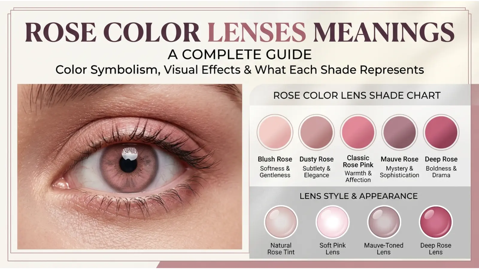 Rose Color Lenses Meanings