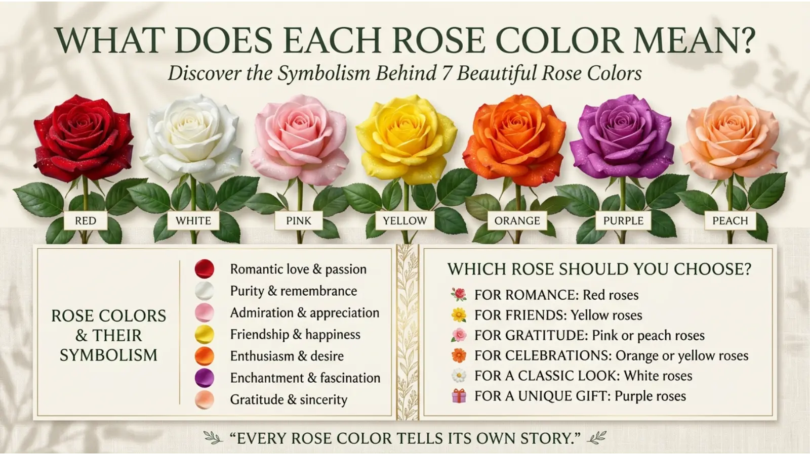 What Does Each Rose Color Mean?