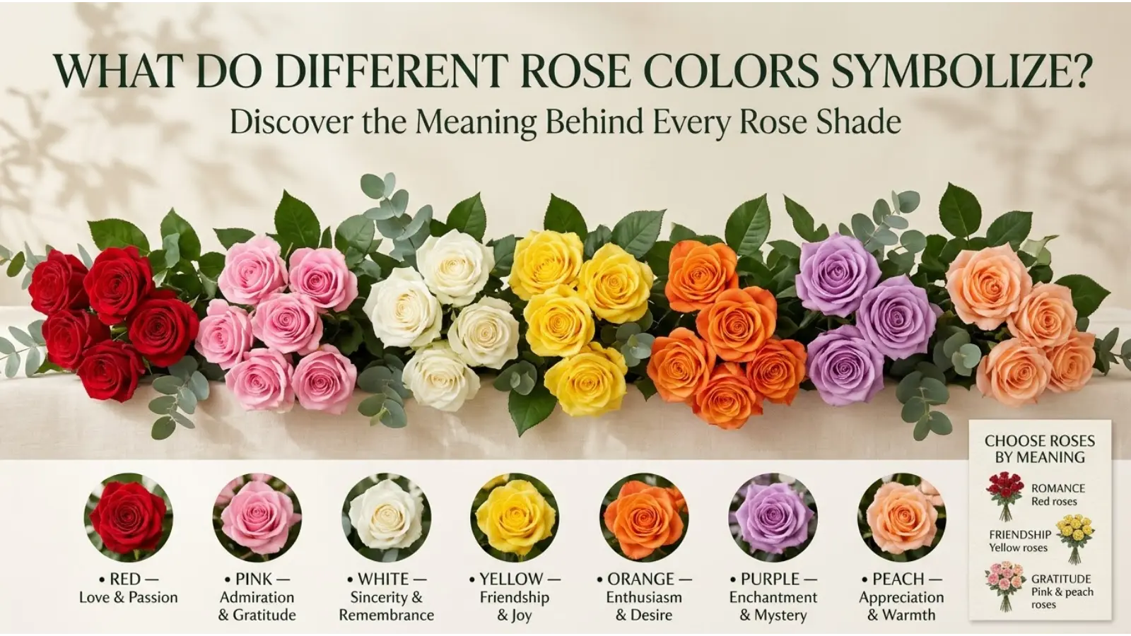 What Do Different Rose Colors Symbolize?