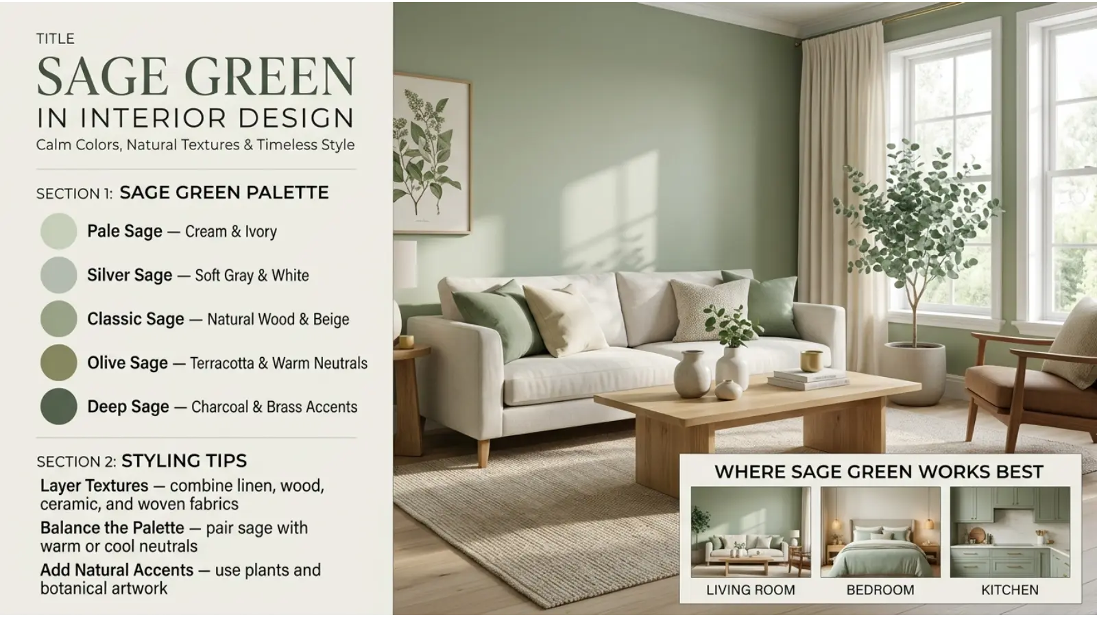 Sage Green in Interior Design