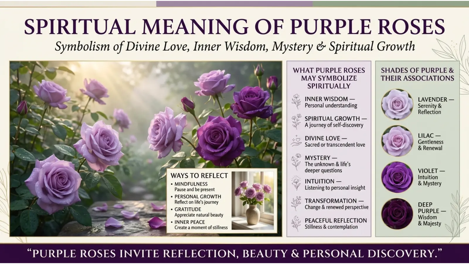 Spiritual Meaning of Purple Roses