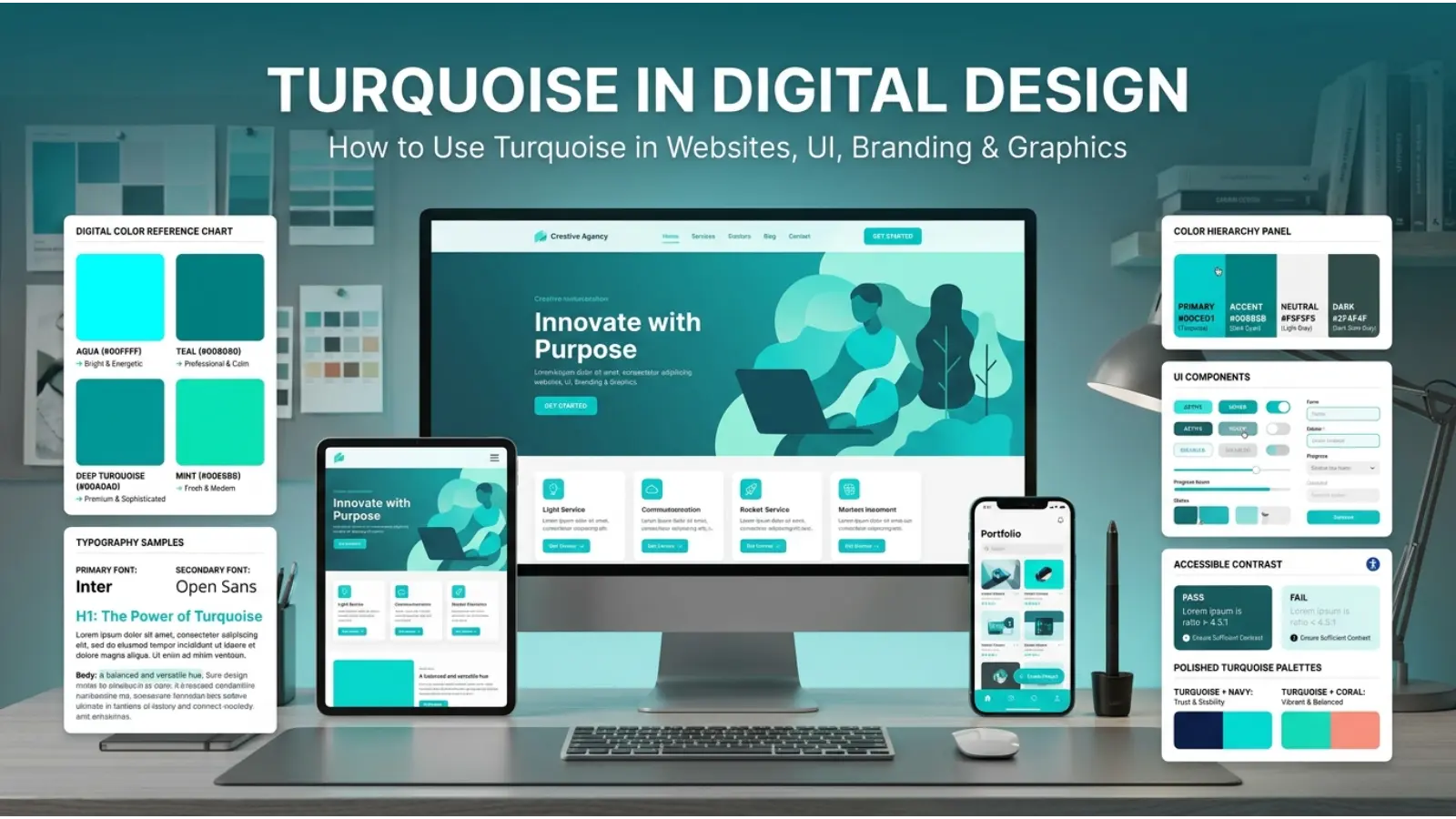 Turquoise in Digital Design