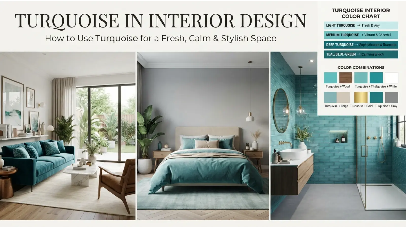 Turquoise in Interior Design