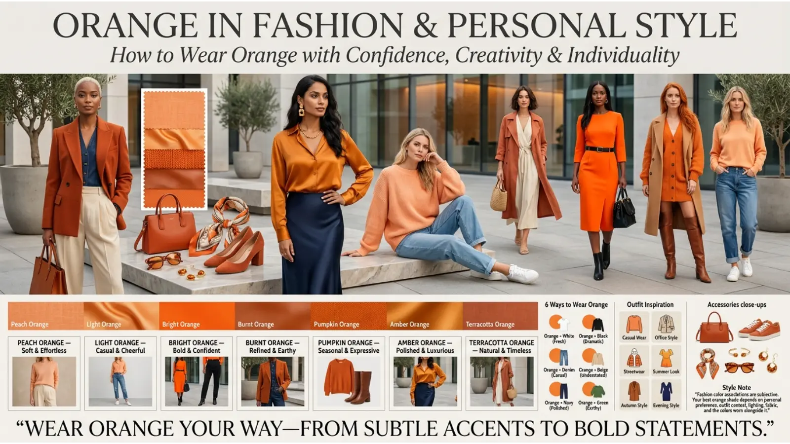 Orange in Fashion and Personal Style