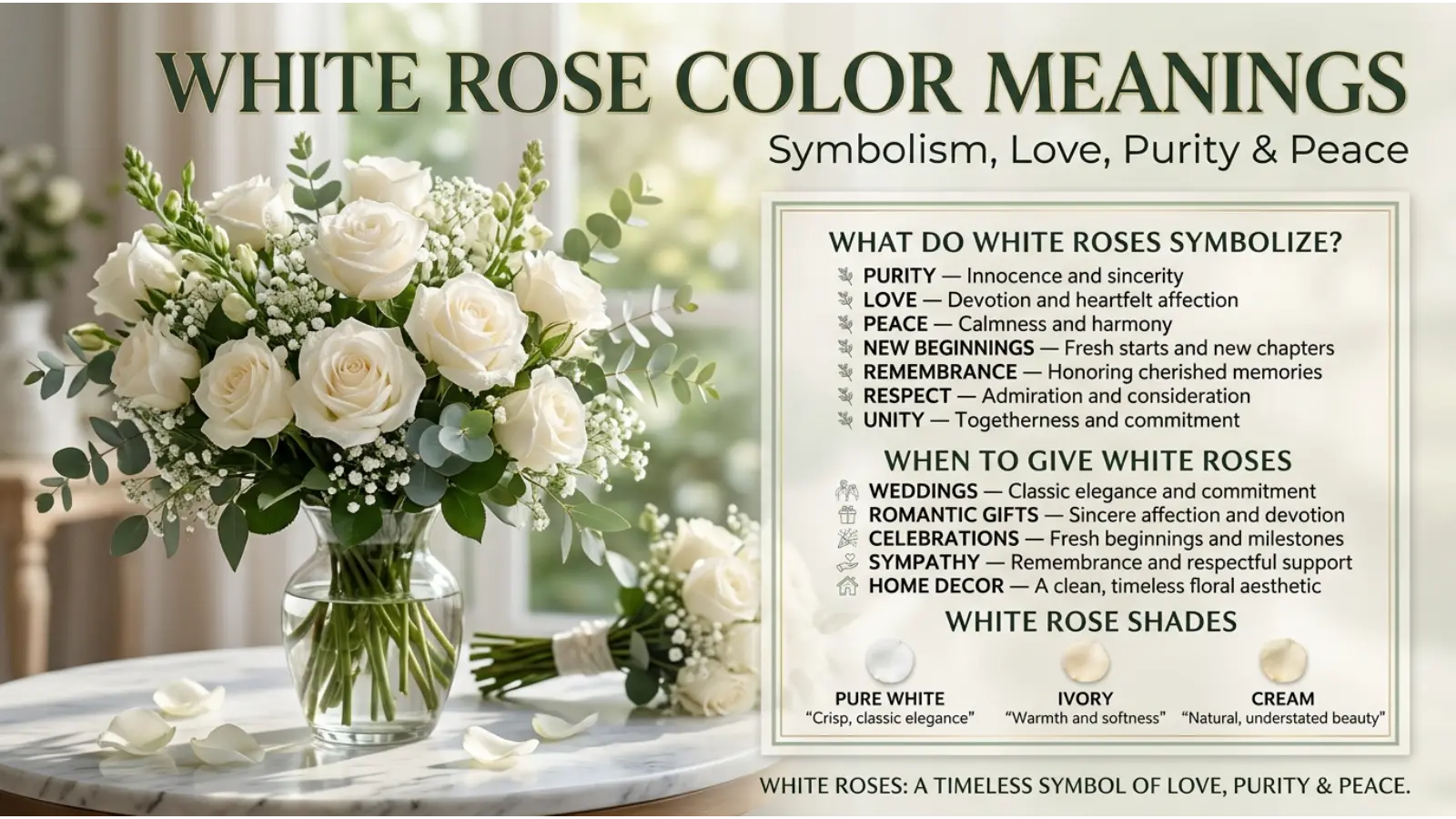 White Rose Color Meanings